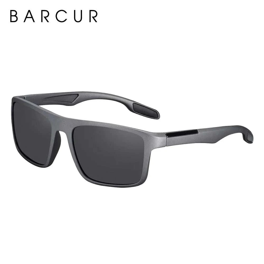 BARCURTR90 Ultralight Polarized Sunglasses for Men Vintage Square Eyewear with UV400 Protection for Summer