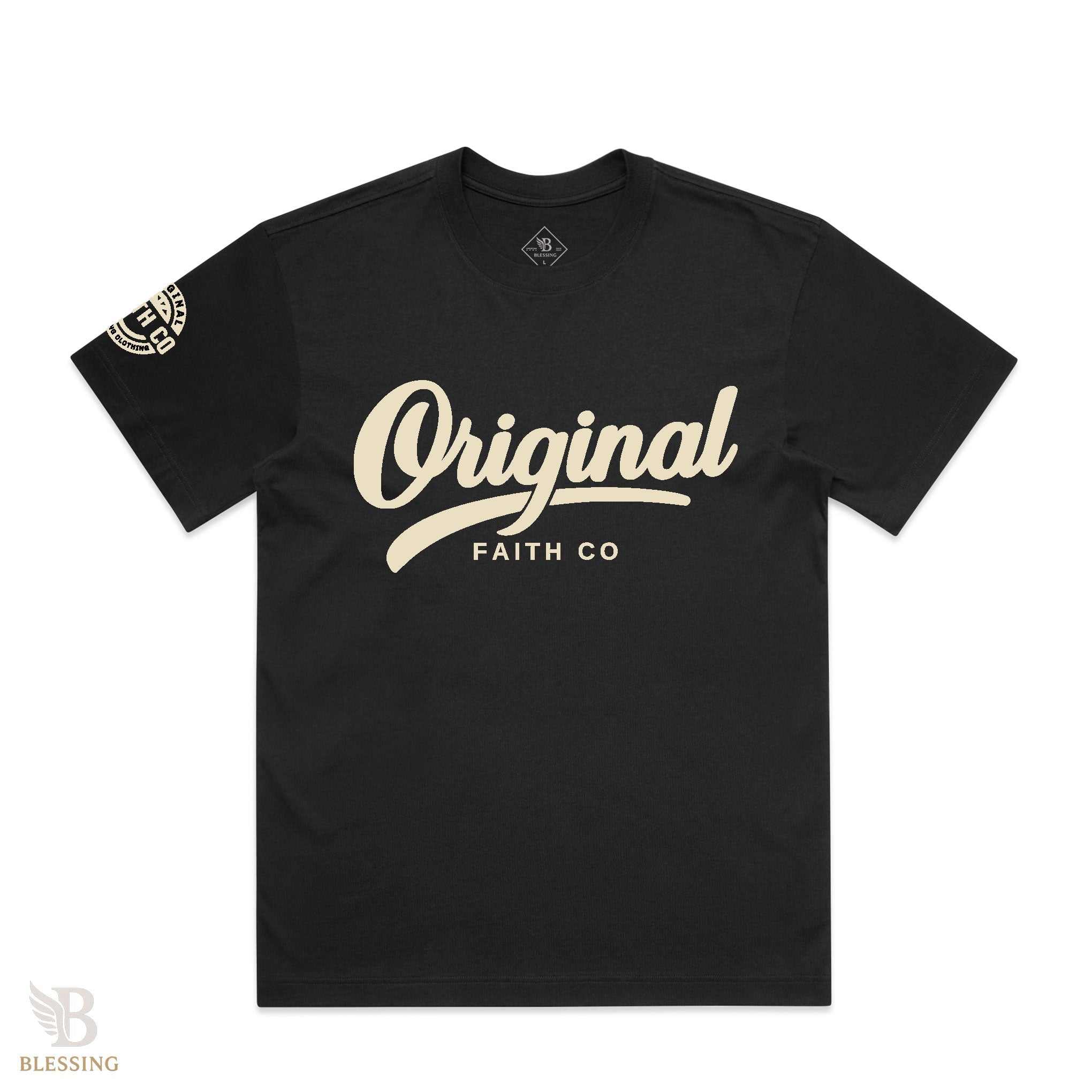 AS Colour Box Tee Original Faith in heavyweight 100% combed cotton with relaxed box fit and ribbed crew neck