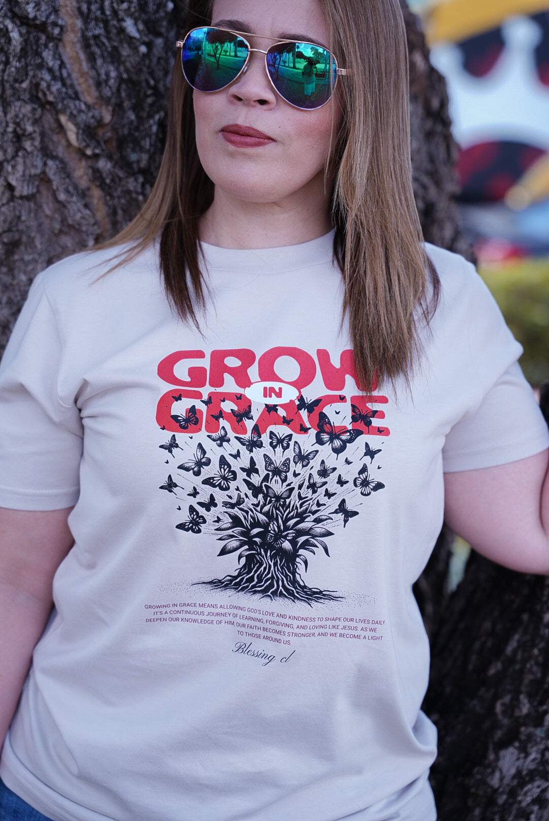 Wo's Classic Tee Grow in Grace