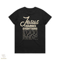 Women’s Maple Tee with Jesus Change Everything faith message in regular fit combed cotton