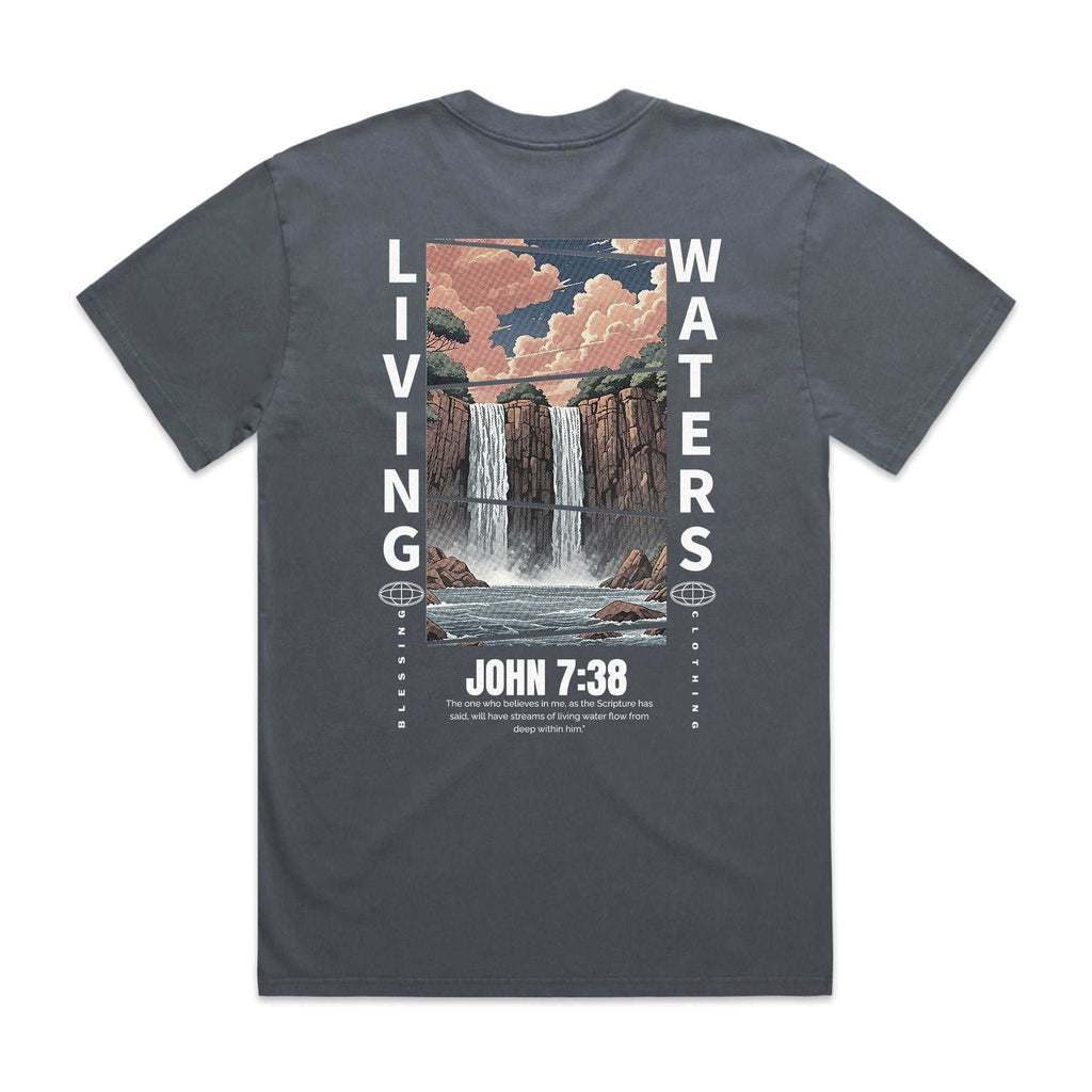 Men's Heavy Faded Tee oversized with dropped shoulders and heavy weight cotton fabric
