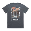 Men's Heavy Faded Tee oversized with dropped shoulders and heavy weight cotton fabric