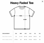 Men's Heavy Faded Tee Oversized Living Waters