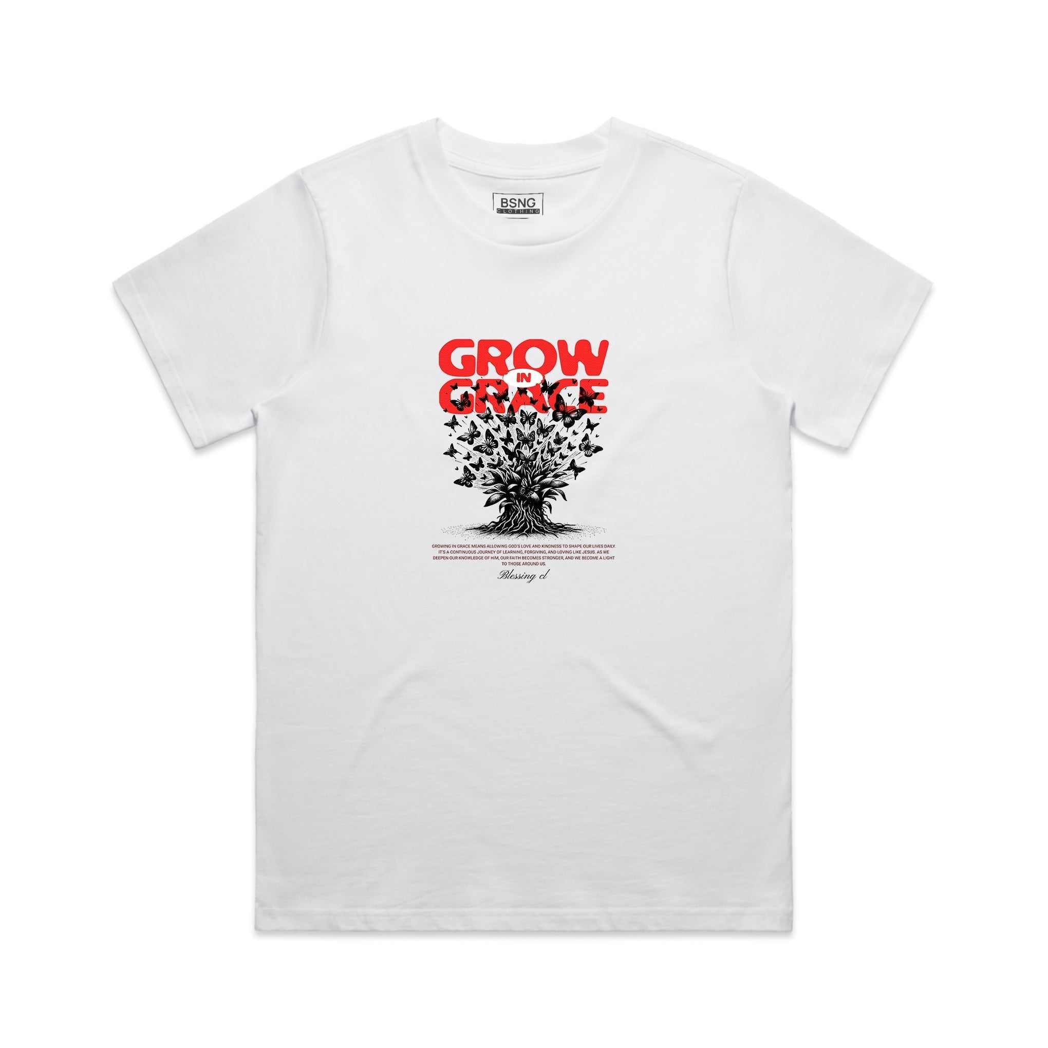 Wo's Classic Tee premium heavyweight 100% combed cotton relaxed fit t-shirt with durable double-needle hems