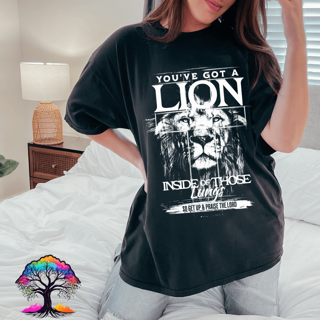 Christian T-Shirt with Lion of Judah graphic and comfortable unisex fit