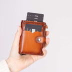 Andalusia Genuine Leather Pop-Up Cardholder with RFID Protection