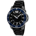 Fossil Women's Classic Black Dial Watch CE1036 with ceramic case and silicone strap by Balec Group