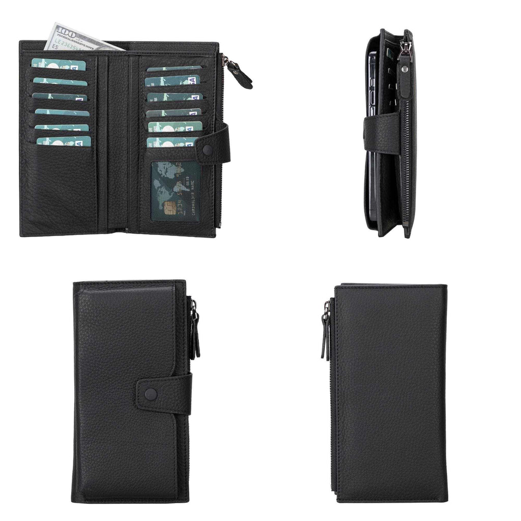 Riverton Women's Leather Wallet with Cell Phone Section