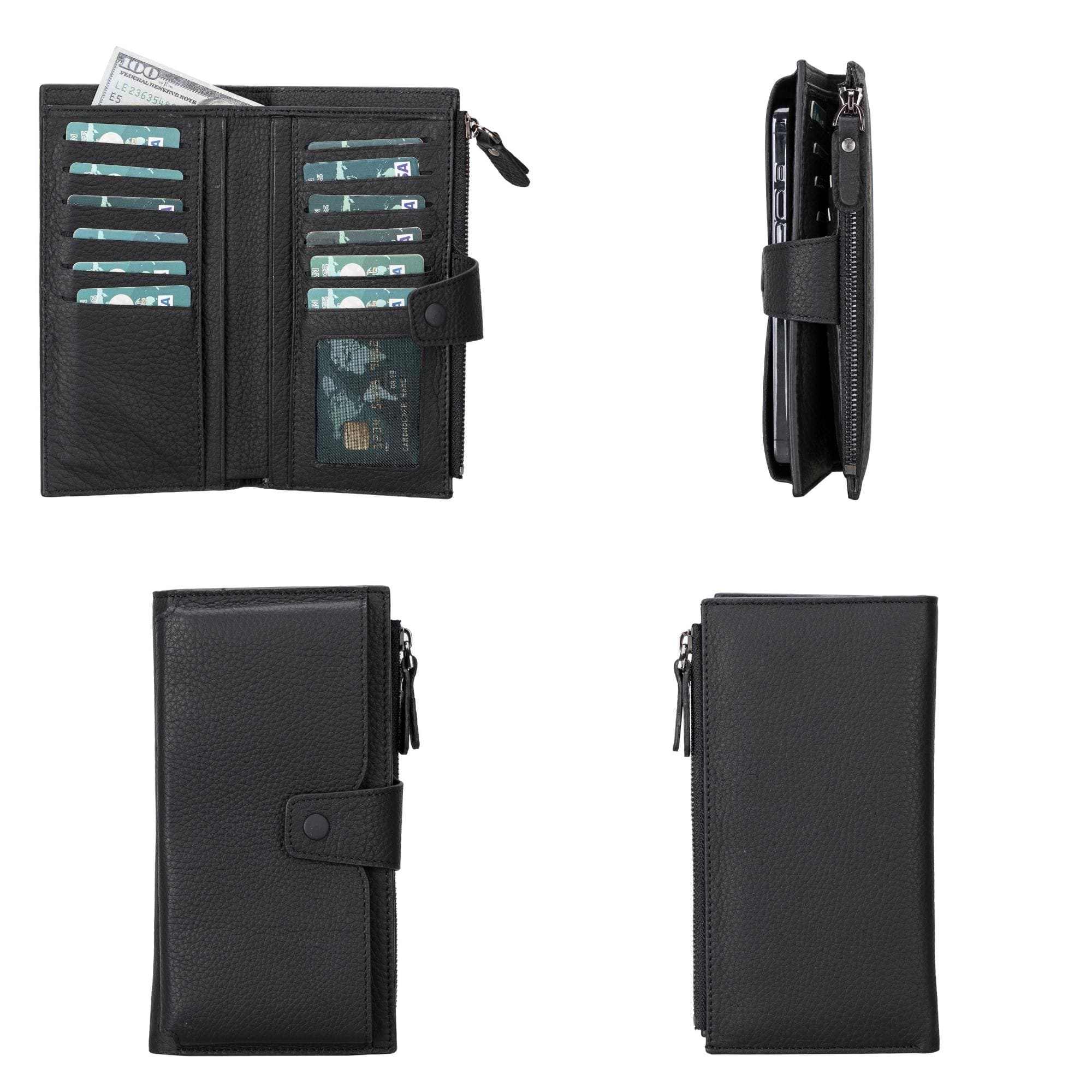 Riverton Women's Leather Wallet with Cell Phone Section